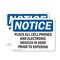 Signmission Place All Cell Phones And Electronic Devices, 10 in W x Rectangle, Plastic OS-2PACK-NS-P-710-L-17307 - alternate 1